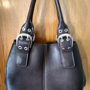 Tignanello leather brown purse